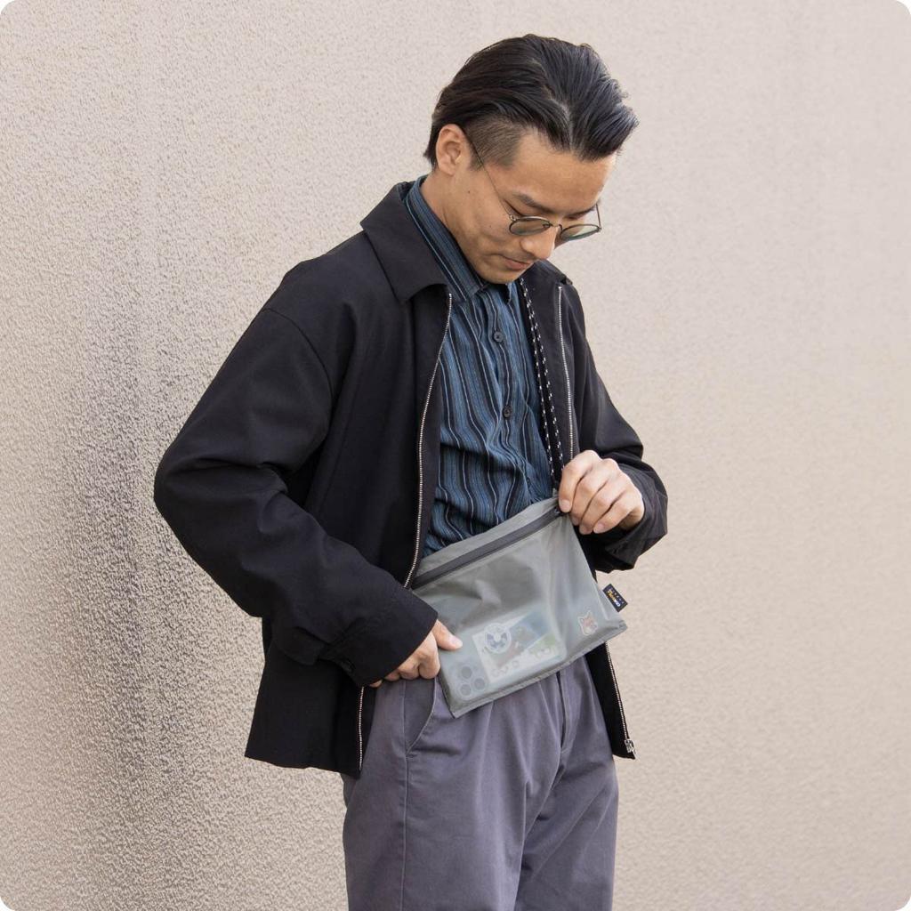 Aso Regile Sacoche Wallet, Water-Resistant, Yellow, ZE-V203