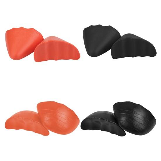 1 пара пенопластовых заглушек для пальцев, фиксирующих мешковатую обувь, утолщенный дизайн, мягкая текстура, подушечки половинного размера, женские и мужские аксессуары