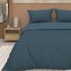 3D Microfiber Duvet Cover Set 240x220 Cm GAIA Teal Blue, by Soleil d'Ocre