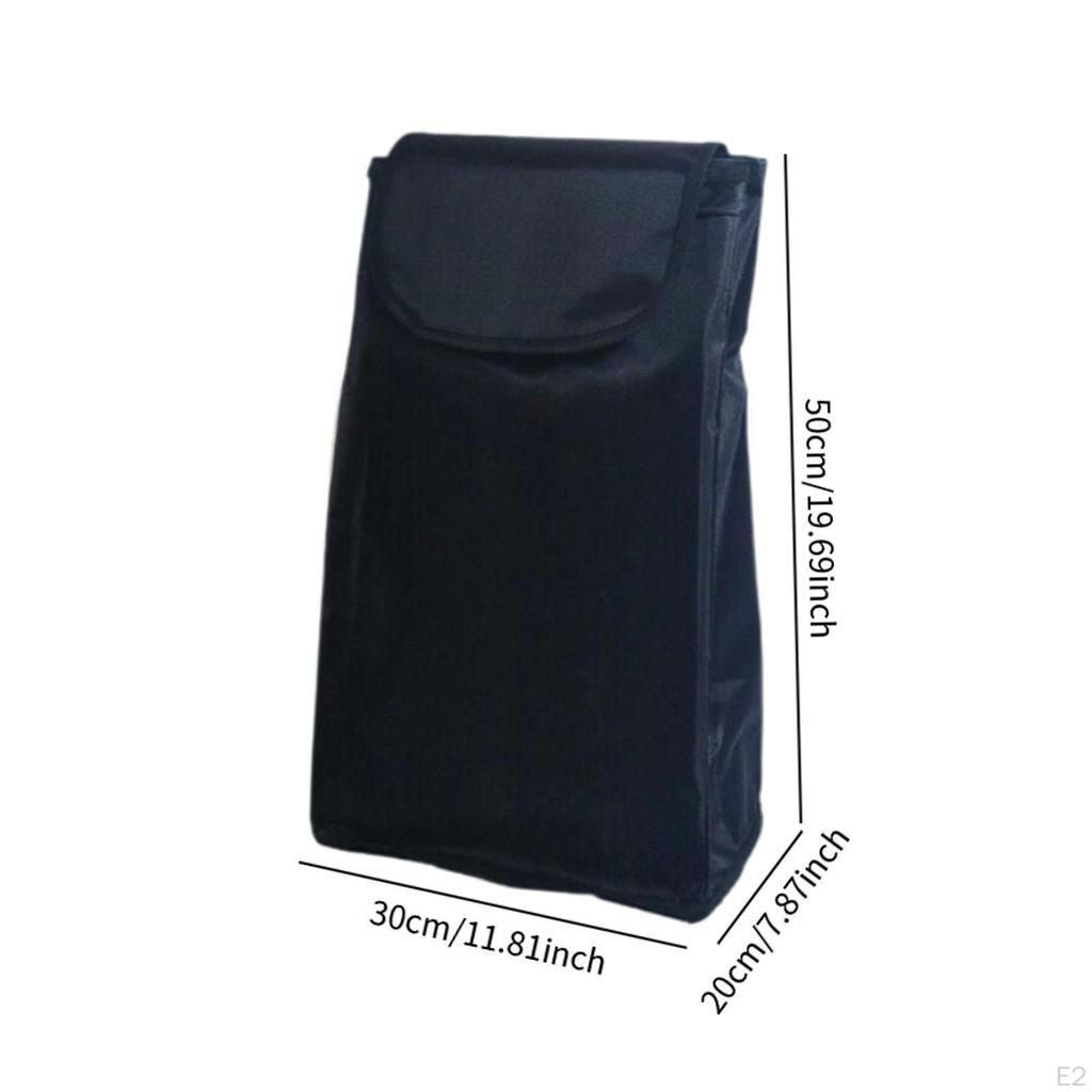 Сумка для корзинки для покупок Ткань Оксфорд Легко моется Складная хозяйственная многоразовая водонепроницаемая ручная тележка для