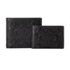 Coach Men's 3-in-One Bifold Wallet with Embossed Signature Card Case, R957 Black, Outlet