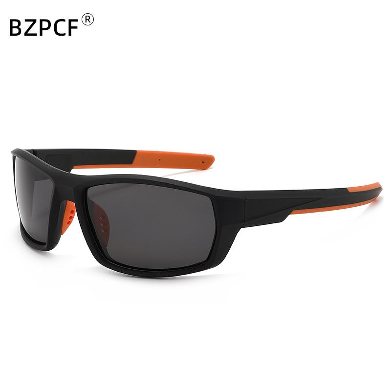Sports polarized sunglasses, square frame camouflage cycling sunglasses