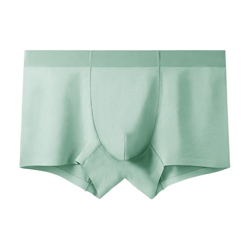 Мужские бесшовные антибактериальные трусы-боксеры из модала Graphene 5A - средняя талия, телесного цвета