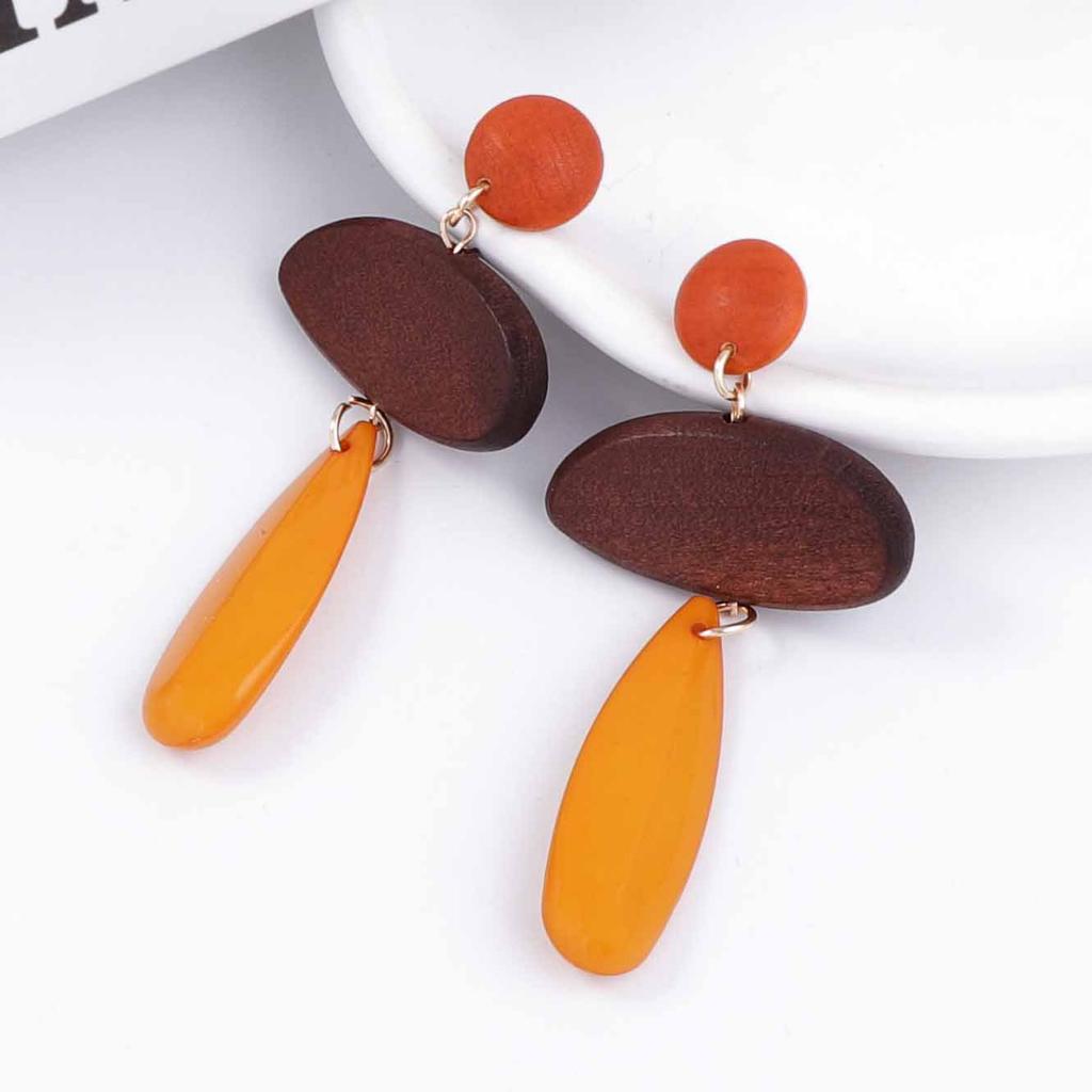 Retro Simple Wooden Earrings