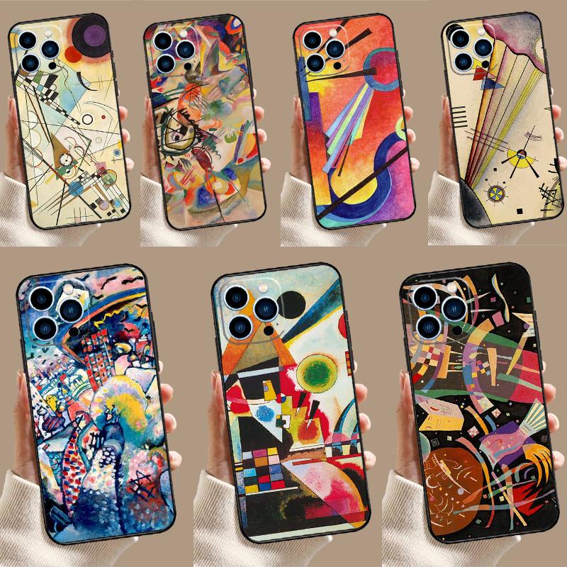Wassily Kandinsky Abstract Artistic Case For Honor 200 Pro 400 50 70 90 X9a X9b X9c X9d X8b X8c Win Magic 7 Lite 5 6 8 Pro Cover