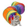 Красочные игрушки для обучения пряток для домашних животных ST Pass Pet Play Toy Прочный туннель для кошек на открытом воздухе