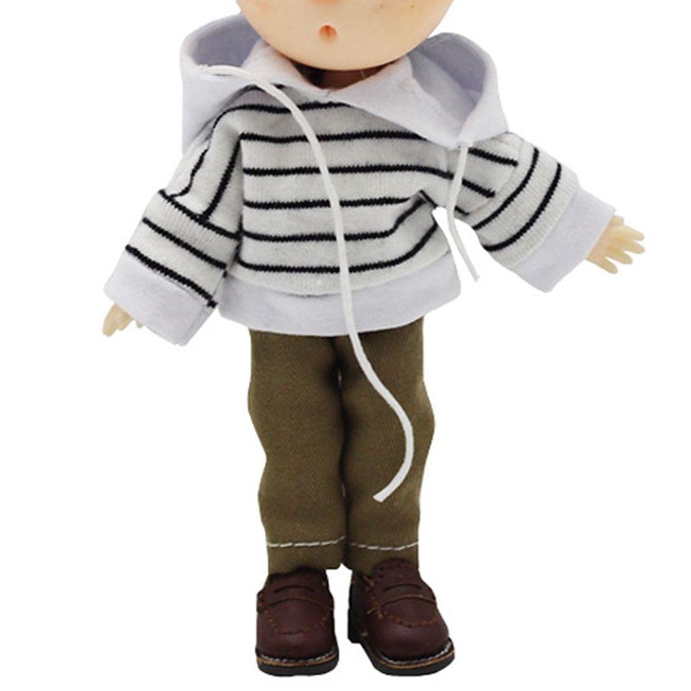 6 Colors 11,1/12 Doll Candy Colors Long Sleeve Clothes Doll Coat T-shirt Sweater Striped Sweatshirt