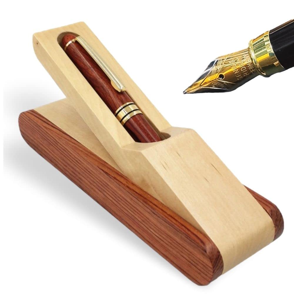 Warmth of Wood Fountain Natural with Special Anniversary Replacement Ink Set Pen, Wood, Case, Gift, Present, (main Unit)