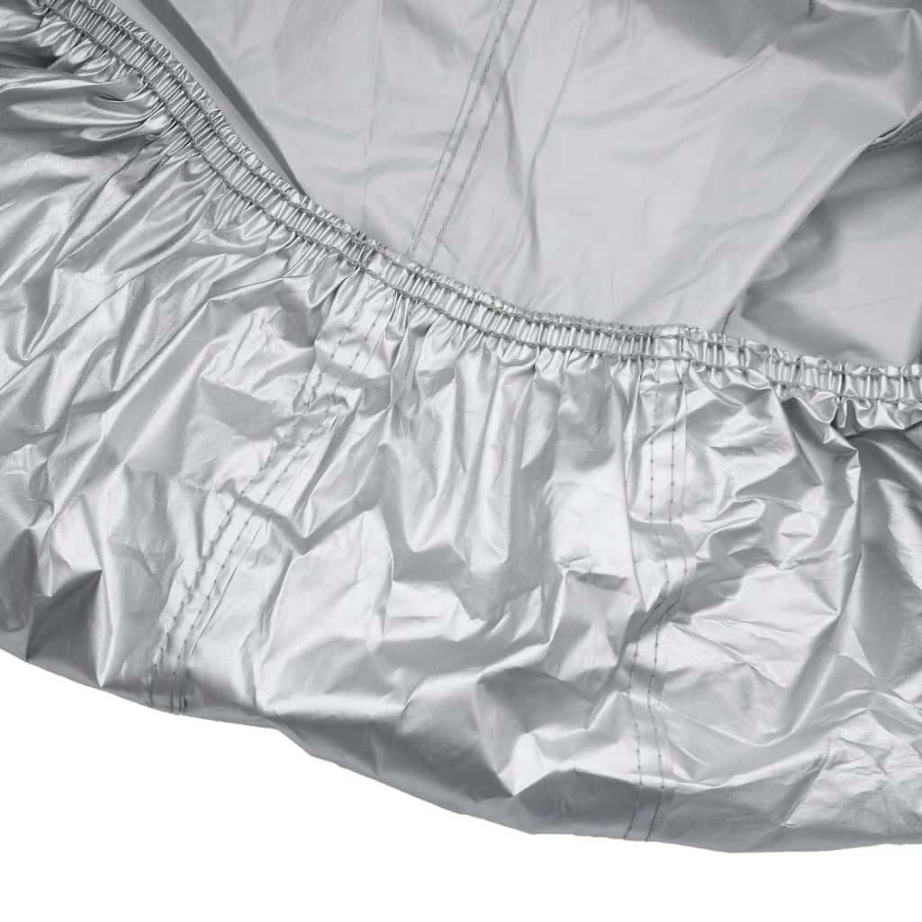 Full Silver Car Cover for Sedan with Buckle Straps Size M