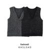 Spring 2025 Women's European-American Style Ruyi Collar Sleeveless Knit Vest
