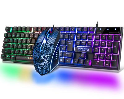 Игровая клавиатура CHONCHOW Мышь Переключатель Японский 7 цветов Игровая мышь с 4 уровнями 19 108 Совместима с набором игровой клавиатуры и мыши 401J, PS4/PS5