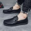 Мужские туфли с мягкой подошвой, весенние новинки, повседневная обувь, обувь Doudou, обувь для вождения, мокасины на плоской подошве, повседневная кожаная обувь для мужчин