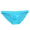 Men Briefs Ice Silk Ultra-Thin Low-Waist Underwear with Independent Bag Solid Color Elastic Breathable Panties