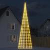 VidaXL LED Christmas Tree On Flagpole 3000 LEDs White 800 Cm, Christmas Decoration, LED Light, Christmas Light 358120