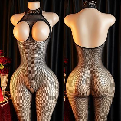 Бдсм Белье Секс-продукты Промежность с отверстием Сексуальные чулки Игрушка для женщин Сетка Бондажное белье Эротический реквизит Кружевное порно Игра