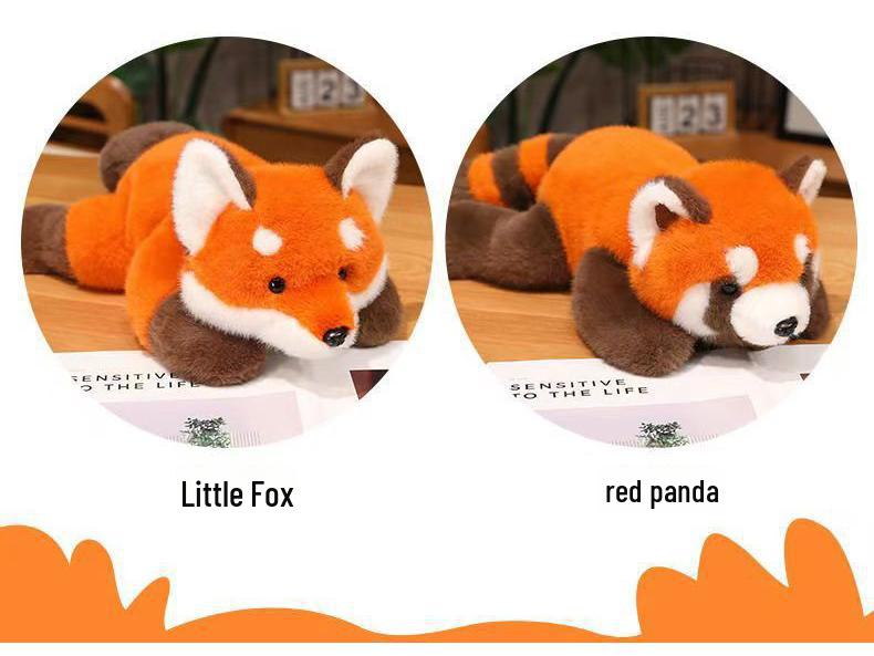 Красная панда плюшевая лисица кукла - милая игрушка енот для детей, девочек, подарки на день рождения