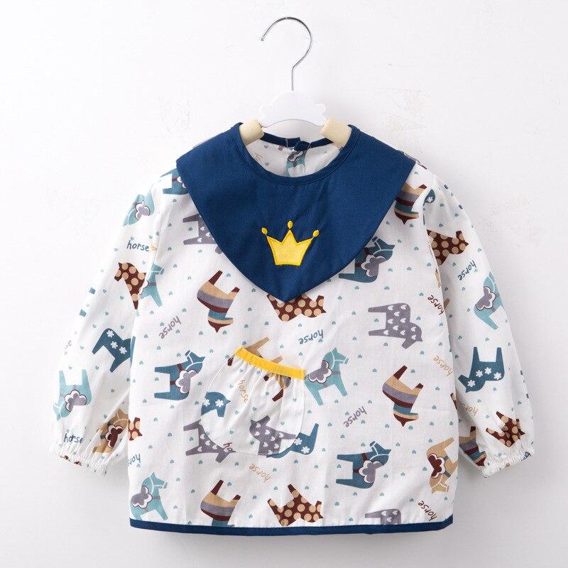 Милые детские нагрудники с героями мультфильмов, непромокаемые детские нагрудники для кормления детей с рисунком, фартук с длинными рукавами, тканевый нагрудник для кормления, аксессуары для детей 0-5 лет