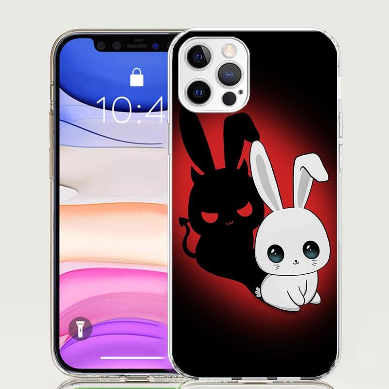 Чехол для телефона с ангельскими крыльями и дьяволом для iPhone 17 Air 16 15 Plus 11 14 Pro Max 13 Mini 12 7 8 + SE Художественный узор Индивидуальная крышка 17