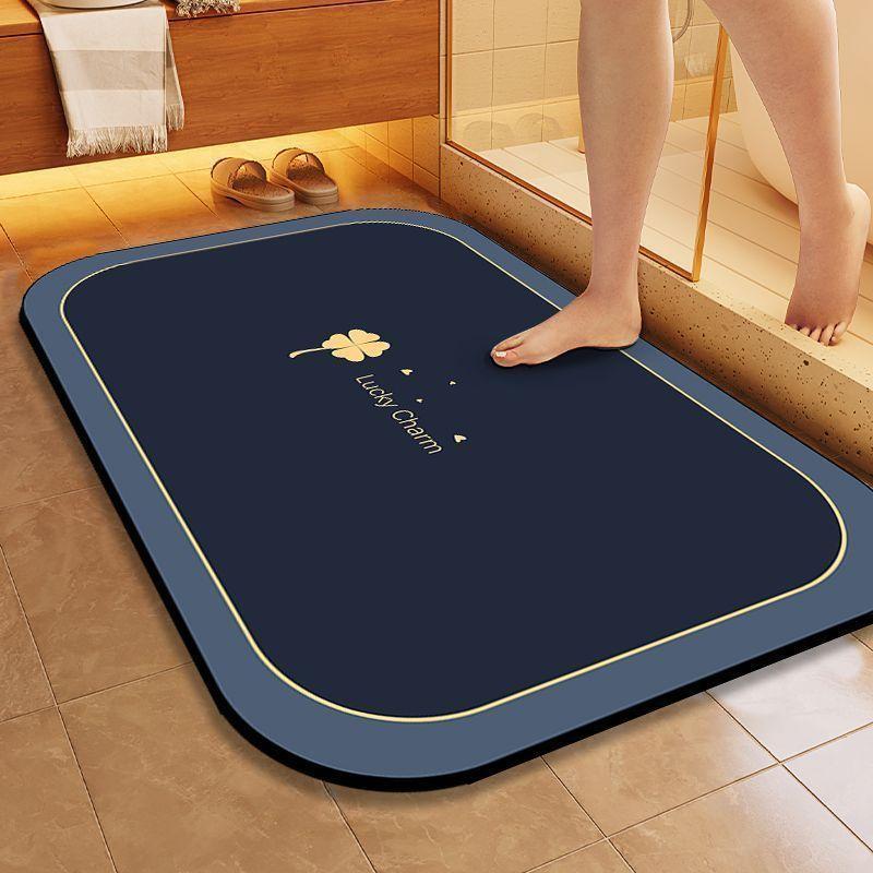 Non-Slip Bathroom Absorbent Mat Soft Shower Rug