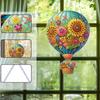 Цветочный Воздушный Шар Алмазная Живопись Подвеска 5D DIY Алмазная Живопись Точечная Подвеска для Декора Стен