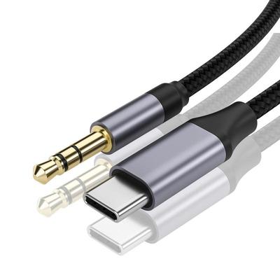 Аудиокабель Type-C на 3,5 мм Aux для наушников и автомобильных динамиков