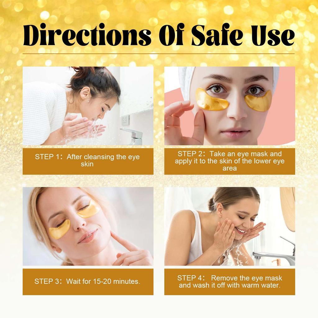 EELHOE 24k gold eye mask hydrating, nourishing and moisturizing eye skin eye care
