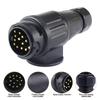 12V 13 Pin Trailer Plug Durable 13 Pole Electrical Caravan Wiring Connector Towing Bar Socket Adapter Car Truck RV Accessories