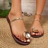 Simple and Elegant Sequined Flip-flops and Beach Sandals