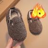 Детская хлопковая обувь Zapatos Niña Velvet 2024 года, зимняя новая домашняя обувь для мальчиков, теплая повседневная обувь для девочек, нескользящая детская обувь, обувь для младенцев