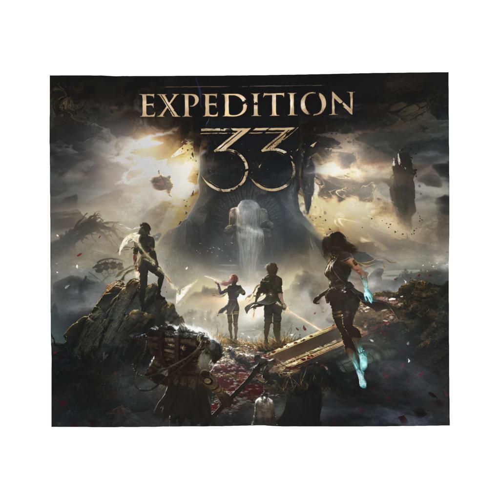 Clair Obscur Expedition 33 Игровые флисовые пледы Плед для дивана Путешествия Ультрамягкий коврик для кровати