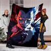 1pc D-Death Note1 Theme Blanket - Digital Print, Polyester, Cozy for All Seasons, Perfect for Outdoor, and Travel