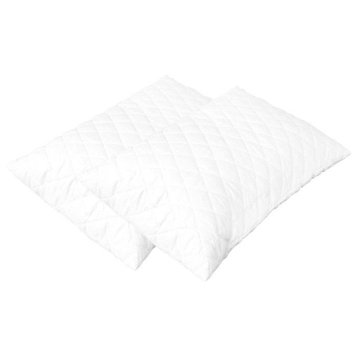 Oreillers - VIDAXL - 60x40x14 cm - Mousse à mémoire de forme - Lot de 2 - Confort médium