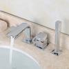 4Pcs Bathroom Bathtub Faucet Basin Faucet Deck Wall Mounted Handheld Tub Mixer Tap Cold Hot Mixer Water Tap with Hand Shower
