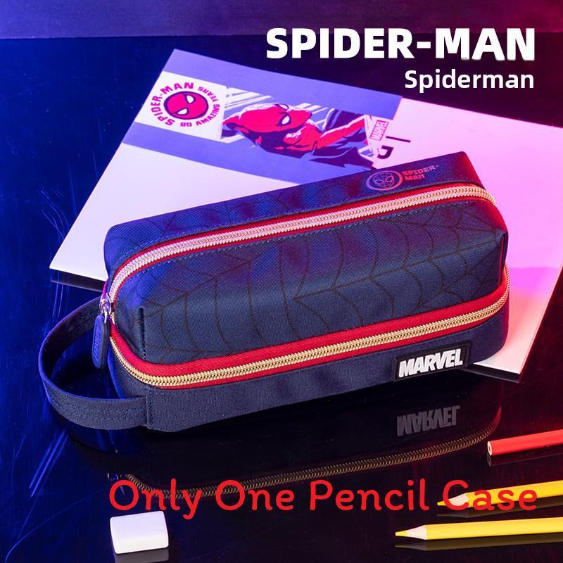 Spider Man Captain America Pencil Case With Durable Fabric For Student Office Use