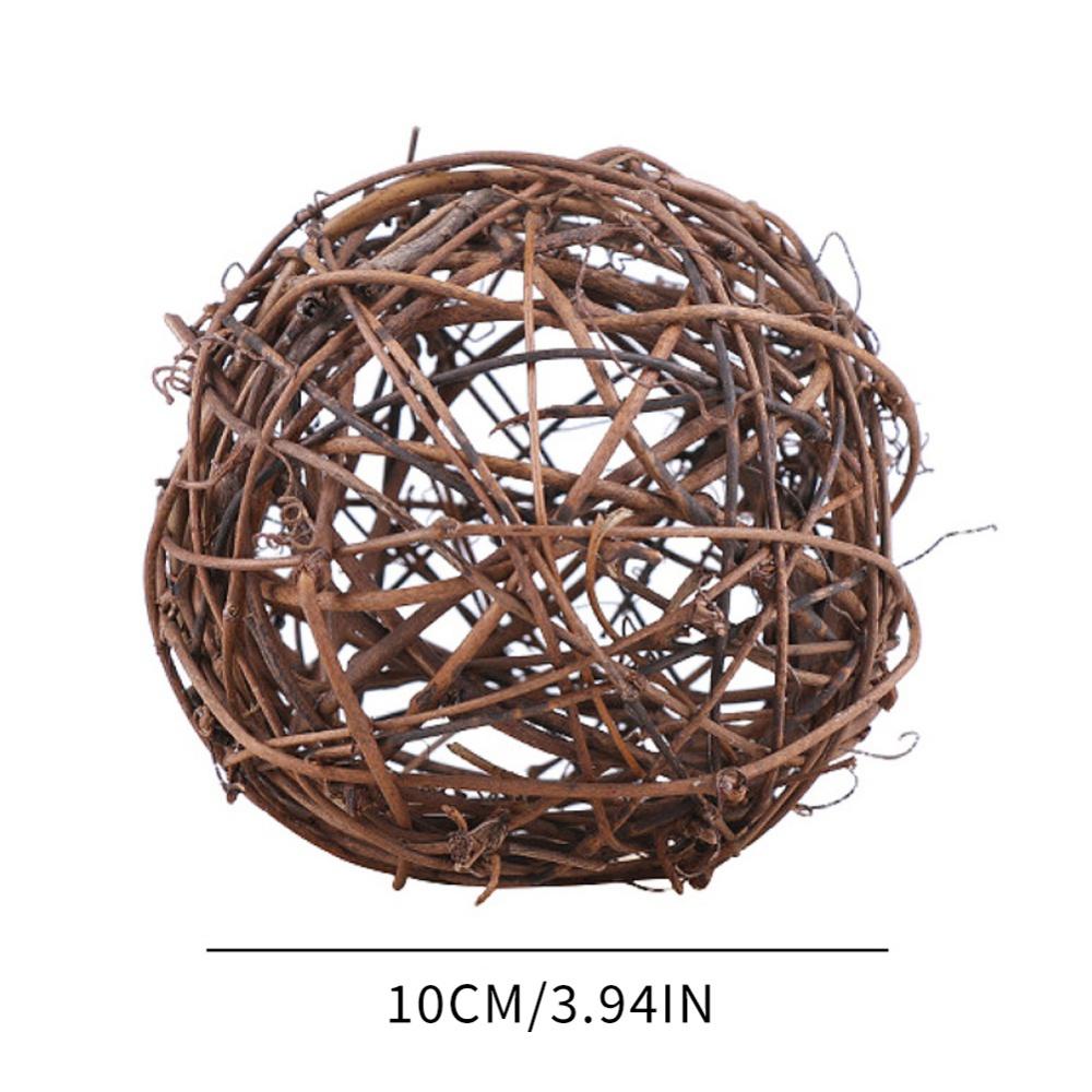 8/10/12/20 см плетеные ротанговые шары своими руками плетеный шар рождественский подвесной цветочный шар украшение декоративная подвеска на рождественскую елку