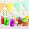 Eupako 9 oz. Plastic Cups with Lids, 100-Pack Disposable Clear Cups with Lids, for Cold Drinks, Parfaits, and Smoothies