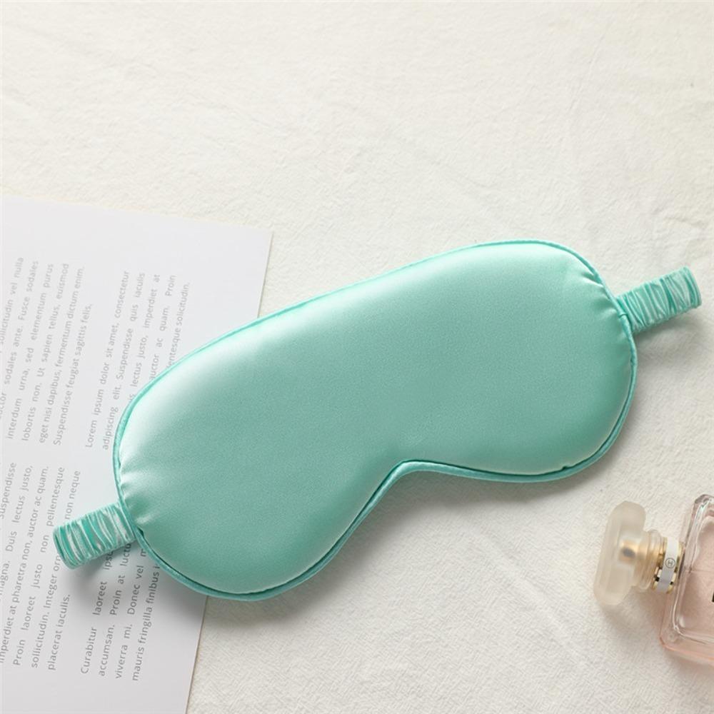 Breathable Sleep Mask Polyester Breathable Eye Mask Simulation Silk Eye Mask Travel Use