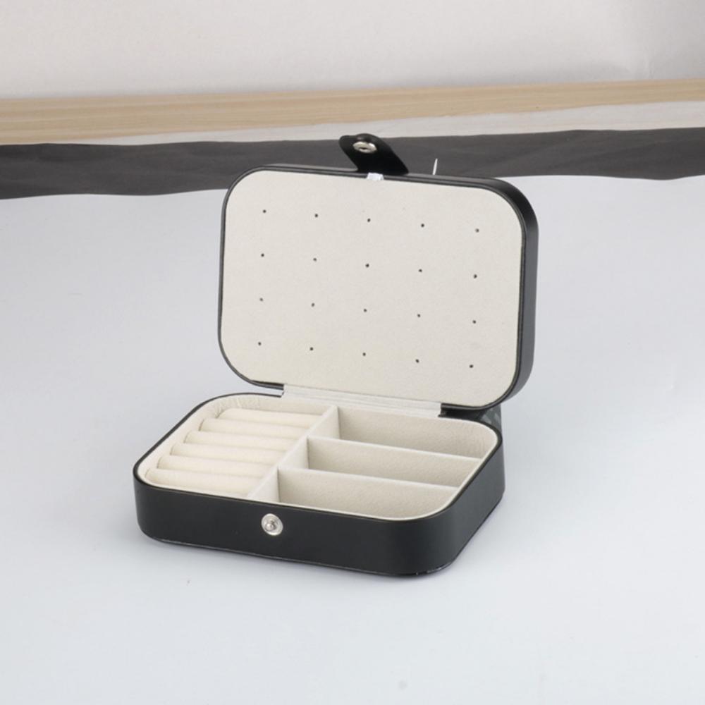 2022 Portable Jewelry Box Jewelry Organizer Display Travel Jewelry Case Boxes Button Leather Storage Zipper Jewelers Joyero
