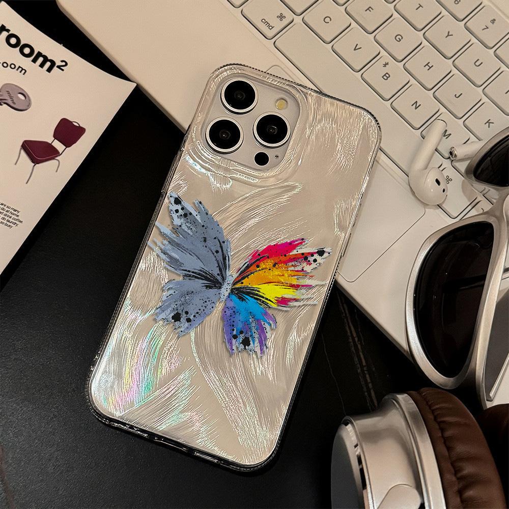 Чехол для телефона Feather Luster для Samsung A53 A14 A33 A12 A32 S24 S23 Plus S20 S21 FE для iPhone 17 15 16 13 Pro 17 16 Pro Max Чехол для телефона с бабочкой и бантом