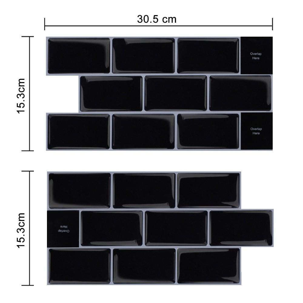 2 шт. Самоклеящиеся кухонные обои Однотонные Маслостойкие Наклейки для плитки в ванной комнате Утолщенные Водонепроницаемые Наклейки для украшения стен