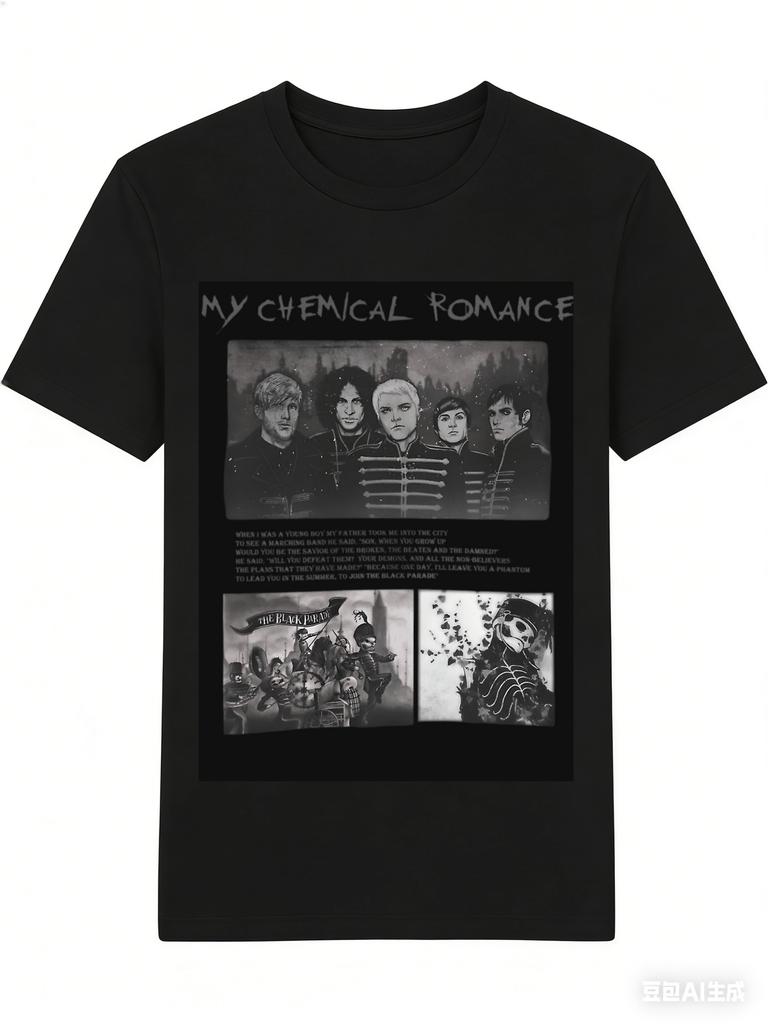 My Chemical RoUnisexce MCR graphic 2026 Unisexs TShirt Unisex ONeck 100 Cotton Short Sleeve Oversized Y2k Popular Vintage Tee