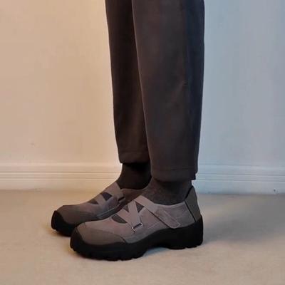 Цельная овчина~ Новые ретро удобные мягкая подошва слипоны повседневные одинарные туфли женская мода универсальные туфли с мелким вырезом