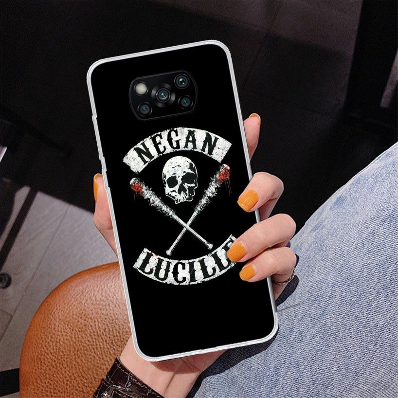 Negan The Walking Dead Phnoe Case for Xiaomi Poco X5 X6 X7 Pro X4 Gt F7 Ultra M8 M7 Redmi 15C 15 13C 13 12C 12 Unique Cover Coqu