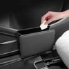 Car Side Door Foldable Trash Can PU Leather Multifunction Storage Box Car Organizer Seatback Hanging Storage Bag Trash Bin