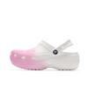 Classic Platform Clog Minimalist Pink Beach Girl School Style EVA Versatile Hole Shoes for Men and Women White Pink