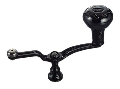 LIVRE 11802 UNION 52-58 Серия B Катушка с ручкой EP37B для катушки Daiwa DS с правым хватом, Полностью черная, UN52-58KB37DR