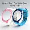 Advanced Integrated Modification Kit For Swatch X AP Royal Pop Pocket Watch Biological Ceramic Case FKM Rubber Strap