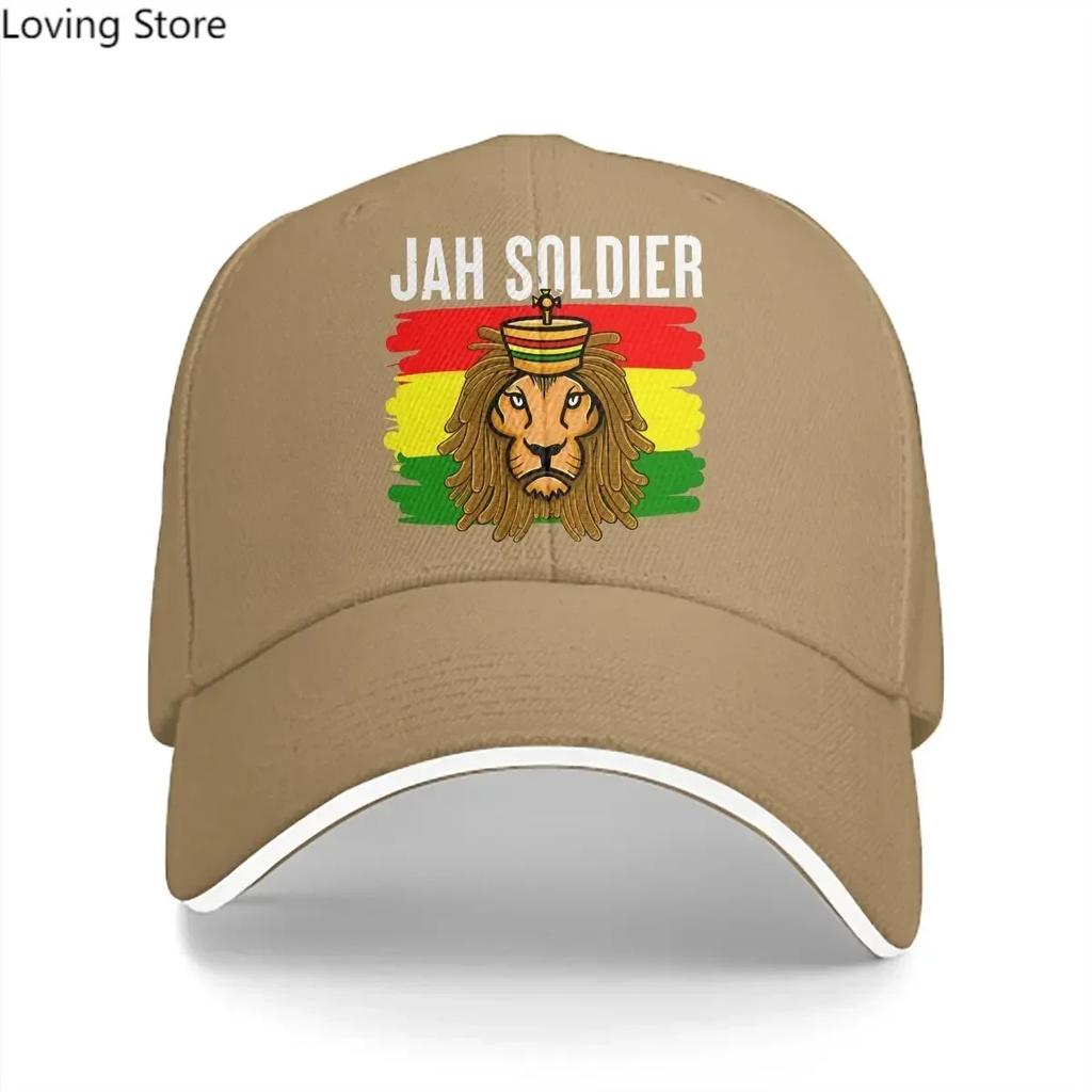Jah Soldier Reggae Lovers Baseball Cap Unisex Hats Women Visor Protection Snapback Jamaica Lion Caps