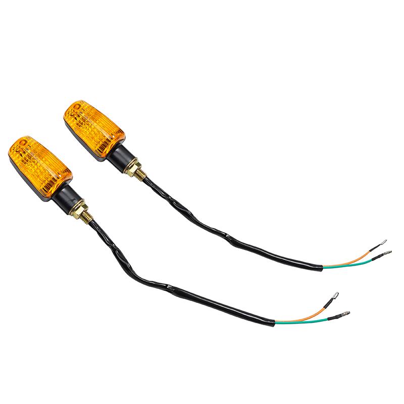 1 пара универсальных указателей поворота для мотоцикла, светодиодные индикаторы, мигалка, янтарный поворотник, сигнальная лампа