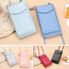 Women High Quality Cell Phone Pocket Fashion PU Leather Card Holders Small Crossbody Bag